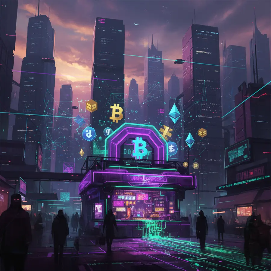Vortex built-in cryptocurrency exchange interface